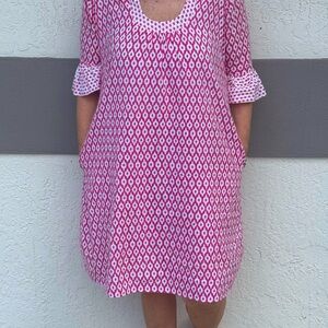 Gretchen Scott 100% cotton perfect spring summer dress with pockets size medium